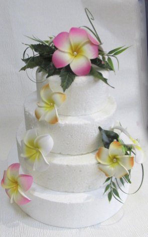 Plumeria cake flowers, frangipani cake flowers, tropical flowers for cakes